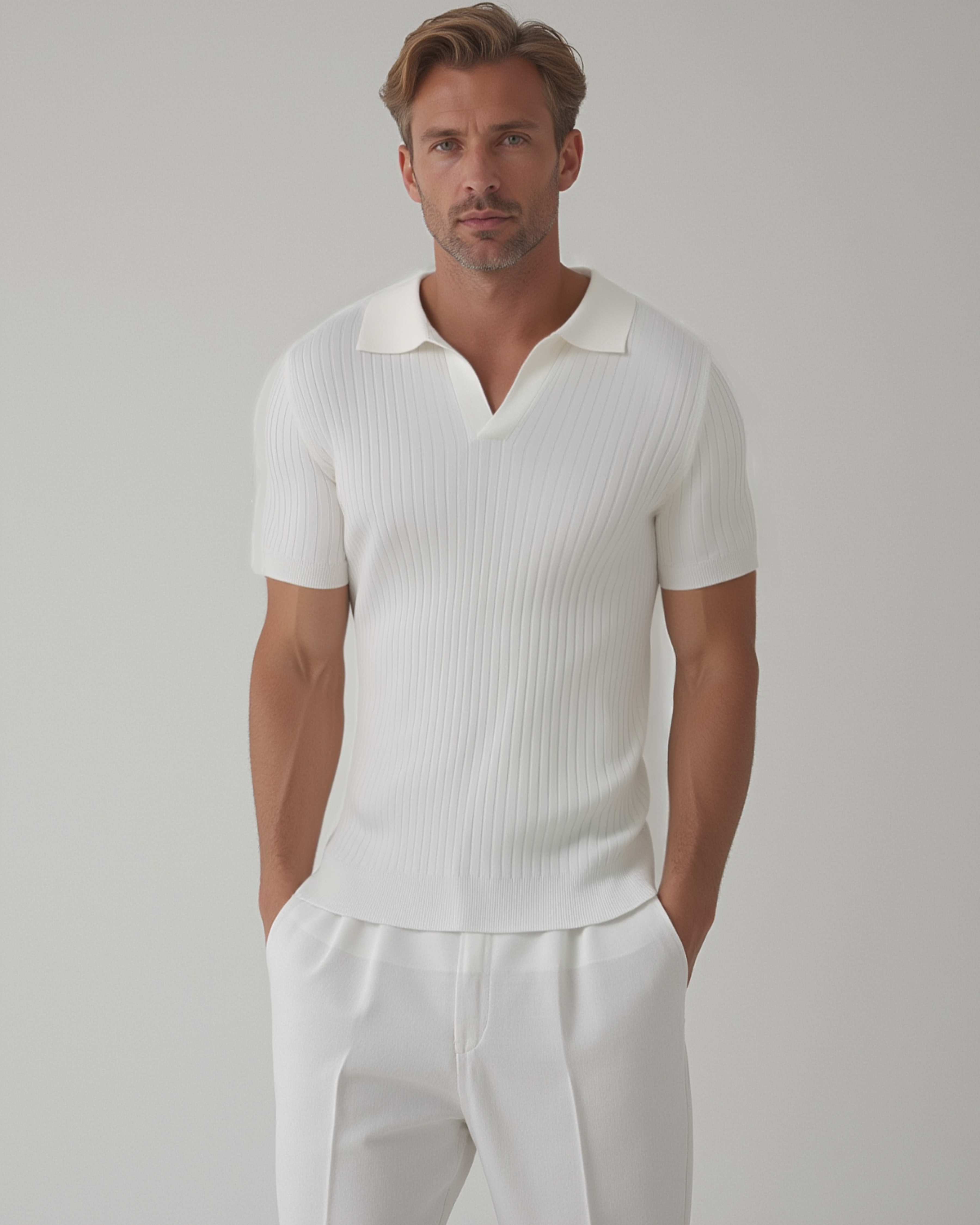 Enzo Ribbed Polo