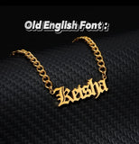 Personalized name necklace .